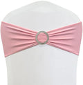 Spandex Chair Sashes Bands, Pink, 30PCS by Maiangel