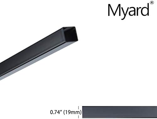 Myard 32 Inch Estate Square Iron Heavy-Duty Deck Balusters, Matte Black - Image 2