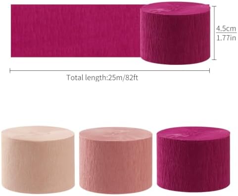 Blush-Pink Burgundy Birthday Party-Decorations Streamers - Panduola - Image 4
