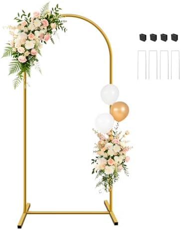 6 FT Metal Arch Backdrop Stand, Party Balloon Arch Stand by YAYOYAPhotography