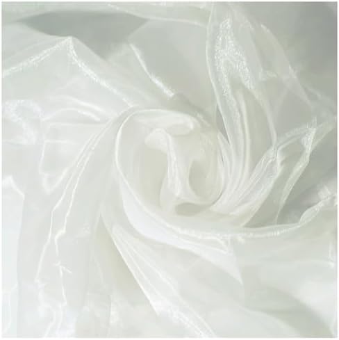 65 Yard Organza Fabric 44" Wide for Wedding Event Décor - Ivory - Image 4