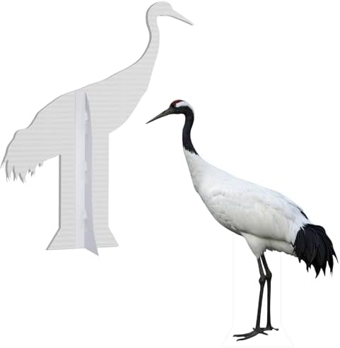 Red-Crowned Crane Life Size Cardboard Cutout, 4FT Standup, 1 PC - Image 3