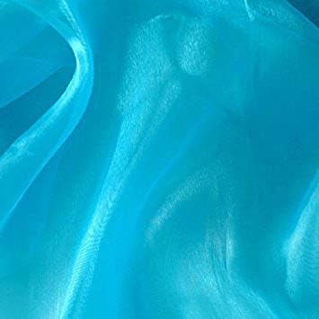 50 Yard Organza Fabric 44" Wide for Wedding Event Décor - Turquoise - Image 5