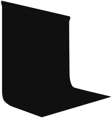 Black Photography Backdrop for Photoshoot, Fabric 5x7ft by LYLYCTY