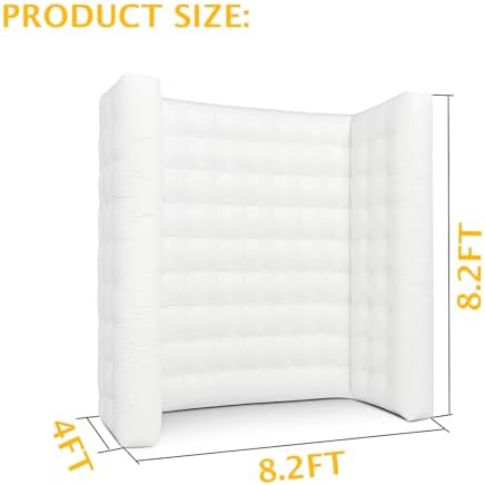 Inflatable Photo Booth Wall, White, 8.2X8.2X4FT - Image 2