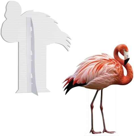 Flamingo Cardboard Cutout, 5FT Life Size Safari Theme, 1 PC - Image 3