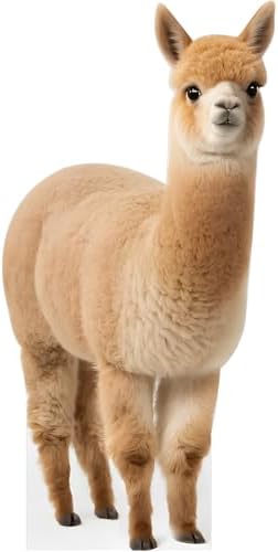 Alpaca 6FT Life Size Cardboard Cutout, 1 PC by DP+BOUTIQUE