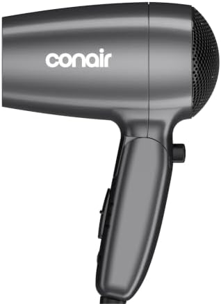 Conair Travel Hair Dryer, Dual-Voltage Compatibility, Folding Handle, 1875W by conair