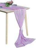 Pack of 25 Chiffon Table Runners 29 x 120 Inch, 14FT Long - Orchid by MDS