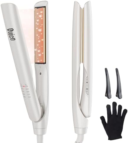 Quico Hair Straightener, 100-240V Dual Voltage Straightener and Curler by Quico