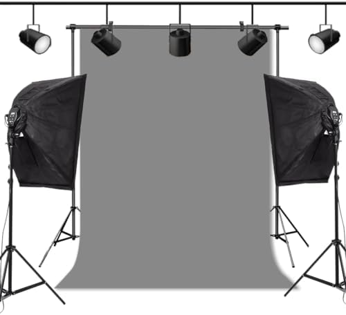 Gray Photo Backdrop for Photoshoot Solid Color Background 10x20 ft - Image 6