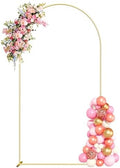 6.6FT Metal Arch Backdrop Stand Gold Balloon Arch Frame for Wedding Party by Hzdeying