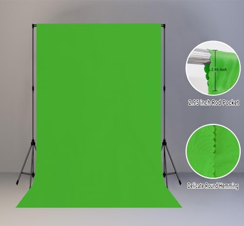 Green Screen Backdrop for Photoshoot, Fabric 6x9ft - Image 2