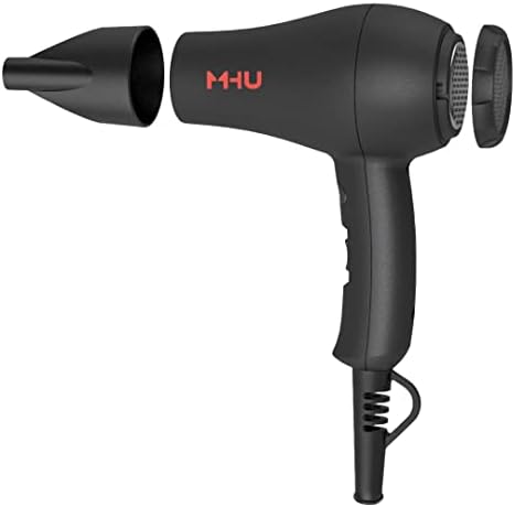 Professional Mini Travel Hair Dryer for RV 1000 Watts Ceramic Ionic Blow Dryer for Kids Plus Concentrator, Black - Image 4