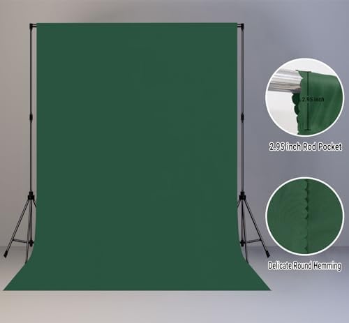 Dark Green Photography Backdrop for Photoshoot, Fabric 10x20ft - Image 2