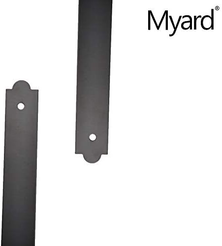 Myard 29-1/2'' Iron Heavy-Duty Deck Balusters, Flat Straight, Matte Black - Image 3