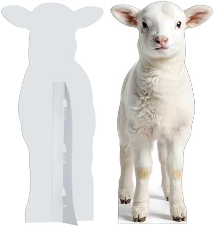 Nativity Lamb Life Size Cardboard Cutout, 2FT 2 PC - Image 4