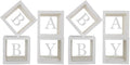 Baby Boxes with Letters for Baby Shower,Clear Baby Shower Decorations Block Boxes for Gender Reveal,Transparent Balloon Box Backdrop Birthday Party,4PCS (Pack of 2) by QPEY