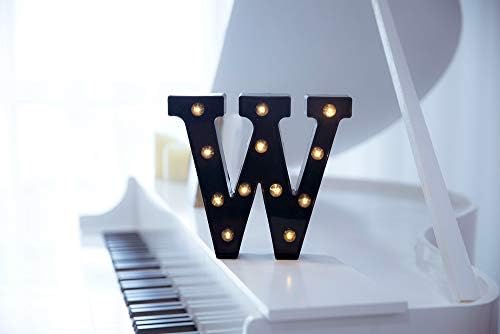 Foaky Black LED Marquee Number Lights Sign Light Up Marquee Number Lights Sign for Night Light Wedding Birthday Party Battery Powered Christmas Lamp Home Bar Decoration - Image 2