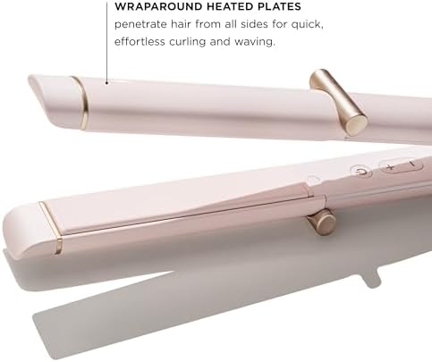T3 Curling Straightener 2-in-1 Hair Straightener and Curler, Ceramic Flat Iron & Curling Iron Styling Tool with Curved Plates for Straightening, Curls & Waves on Fine, Medium & Thick Hair - Image 5