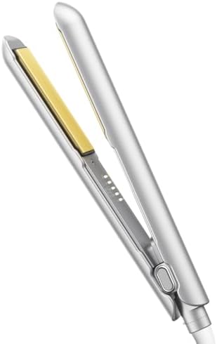 SHEGLAM Hair Straightener, 1" Flat Iron Straightener and Curler with Comb Tooth, Adjustable Smart Memory Temp 270-450°F, Dual Voltage Portable Flat Iron Hair Straightener for All Hairstyles Anti-Frizz by SHEGLAM