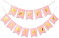 Letjolt Pink Happy Birthday Banner Girls Party Signs 13 Pcs by Letjolt