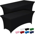 Pureegg Spandex Tablecloth 8ft 2 Pack Black by Pureegg