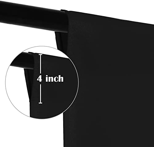 Sugargirl Black Backdrop Background for Photography, 8X10FT Photo Backdrop Black Screen Photo Booth Backdrop for Photoshoot Party Video(1 Panel) - Image 3