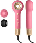L’ANGE HAIR Axia HaloRing Ionic Hair Dryer | High Speed Professional Blow Dryer for Smooth, Frizz-Free Styles | Lightweight Brushless Motor with Concentrator & Wall Mount | 4 Heat Settings | Rose Gold by LANGEHAIR