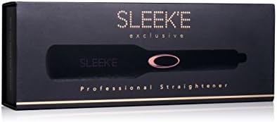 Sleek’e Hair Infrared 2" Wide Flat Iron Professional Ceramic Tourmaline-Infused Titanium Straightener (2inch, Black and Rose Gold) - Image 5