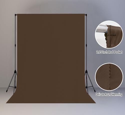 Brown Photography Backdrop for Photoshoot, Fabric 5x7ft - Image 2