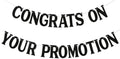 Congrats on Your Promotion Banner - Look at You Getting Promoted Party Decorations, Job Promotion Decor, Congratulations Decoration Supplies, So Proud of You Black by Nyvvira