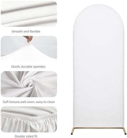 5FT Wedding Arch Cover – Stretchy Spandex Fabric Backdrop for Arch Stand - Image 5