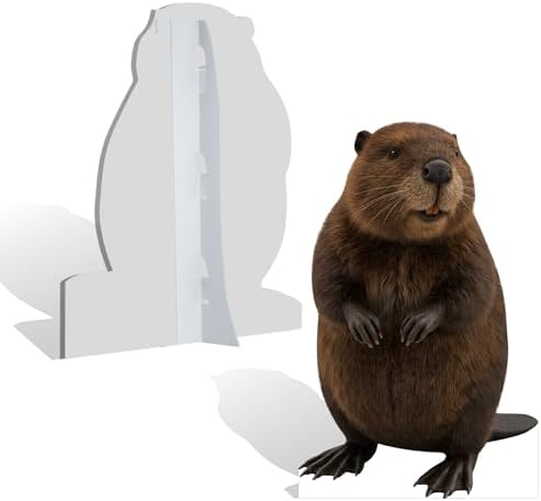 Beaver Cardboard Cutout, 5FT Life Size, Safari Theme, 1 PC - Image 3