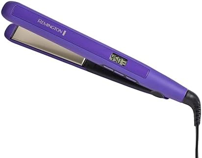 Remington 1" Flat Iron, Hair Straightener with Anti-Static Technology, 30-Second Heat Up & 60 Minute Auto Shut-Off, 30% Longer Ceramic Floating Plates, Titanium + Ceramic Coating by Remington