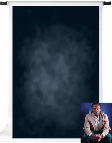 Kate Dark Blue Photography Backdrops Abstract Photo Backdrop Poratrait Background for Photoshoot, 6.5x10ft by KateBackdropforPhotography