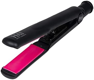 HAI Convertible Flat Iron Straightener for Women - Professional Ceramic with 5 Temperature Levels for All Hair Types - (Classic Pink) - Image 2