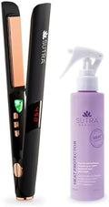 SUTRA IR2 Flat Iron, 1" and Heat Guard Thermal Heat Protector Spray Set - Ionic Infrared Hair Straightener with Adjustable Temperature + Thermal Protecting Spray Hydrates, Protects & Repairs by Unknown