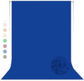 Royal Blue Photography Backdrop for Photoshoot, Fabric, 10x10 FT by LYLYCTY
