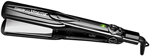 SALON TECH Titanium Xtreme Flat Iron 1.5 Inch - Titanium 450 Styling Iron Perfect For Heat Activated Treatments & Professional Straightening Results by Salon+Tech