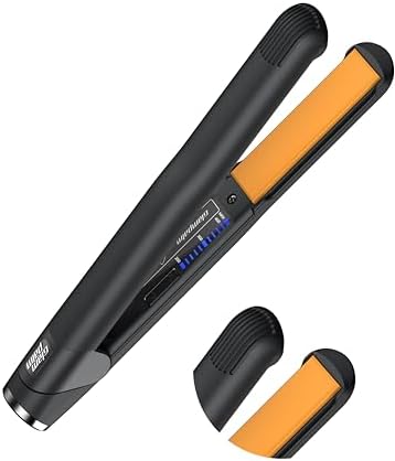 GLAMPALM Classic 1" | Ceramic Flat Iron Infused with Vita-C, Korean No.1 Hair straighteners for Women, Dual Voltage, Silk Press, Hair Styling Irons | GP201 by Glampalm