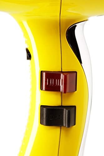 Elchim 3900 Healthy Ionic Professional Hair Dryer, 1875W Blow Dryer, Ionic & Ceramic System, 30%+ Faster Drying, Low EMF Protection, Dual Quick-Lock Concentrators, Made in Italy, Yellow - Image 3
