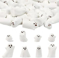 CCINEE 24 Pcs Halloween Mini Resin Ghost Figurines in 8 Styles, Matte Finish Spooky Whimsical Tabletop Decor for Halloween Party, Tiered Tray, Bowl Filler, and Seasonal Home Decoration by CCINEE
