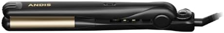 Andis 67695 Professional Curved Edge, 1-inch 450ºF High Heat Tourmaline Nano-Ceramic Hair Flat Iron with Dual Voltage and Auto Shut-Off - Frizz-Free Ceramic Hair Straightener - Black/Gold - Image 5