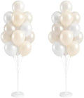 2 Sets 10" White Balloon Column Stand Kit With Base For Party by Tosuced