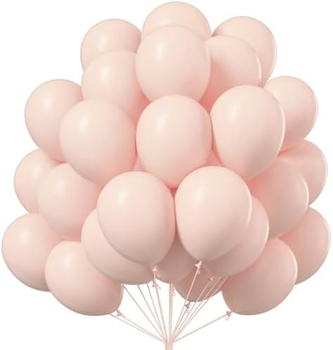 PartyWoo Pastel Orange Balloons 50pcs Light Pale Orange Peach Color 12 Inch by PartyWoo