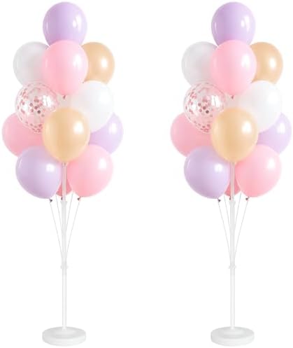 10" Pastel Party Balloon Column Kit Set of 2 For Themed Party by Tosuced