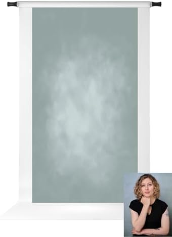 Kate Dark Cyan Photography Backdrops Abstract Photo Backdrop Poratrait Background for Photoshoot, 10x20ft by KateBackdropforPhotography