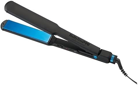 BabylissPRO Nano Titanium Ultra-Thin Hair Straightener, Professional Flat Iron, 5-Inch Extended Plates for Faster Straightening, for All Hair Types by Unknown