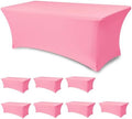 Spandex Table Cloths for 6 foot Rectangle Tables-Fitted Stretch Table Cover by Enjoyidea